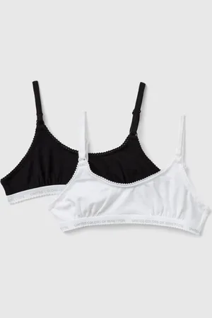Benetton Benetton, Two Bras In Stretch Cotton, size 2XL, , Kids