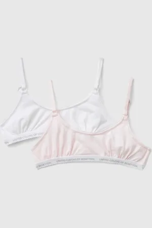 Benetton Benetton, Two Bras In Stretch Cotton, size 3XL, , Kids