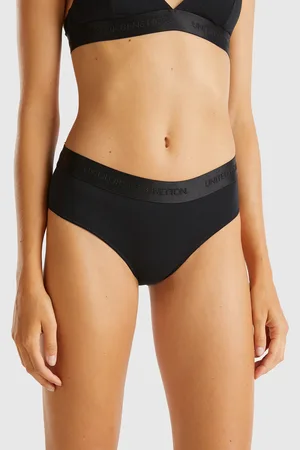 Benetton Benetton, High-rise Underwear In Stretch Cotton, size XS, , Women
