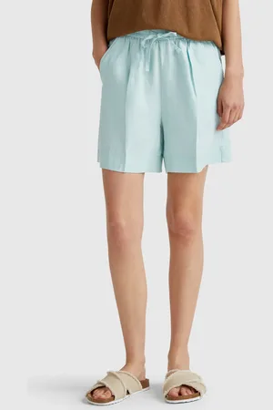 Benetton Benetton, Shorts With Drawstring In Pure Linen, size XS, , Women