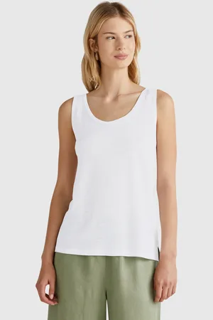 Benetton Benetton, Tank Top In Pure Linen, size S, , Women