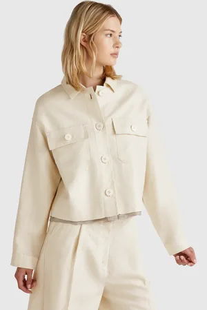 Benetton Benetton, Linen Blend Jacket, size XXS, , Women