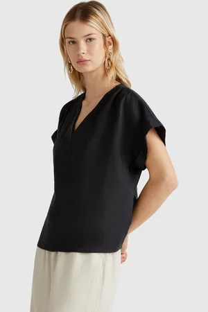 Benetton Benetton, Blouse In Pure Linen, size XS, , Women