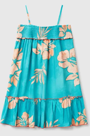 Benetton Benetton, Flowy Dress With Flower Print, size L, , Kids
