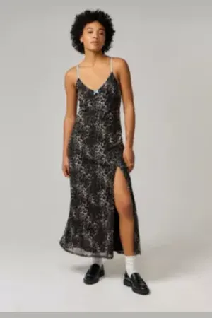 Urban Outfitters UO Leopard Print Slip Dress