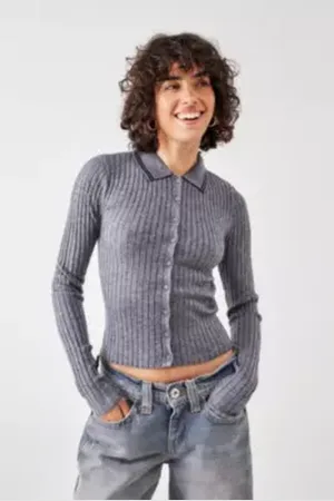 BDG Denver Ribbed Knit Polo Top