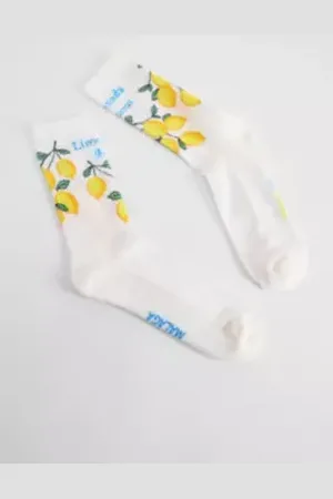 Urban Outfitters UO Ecru Limonada Socks