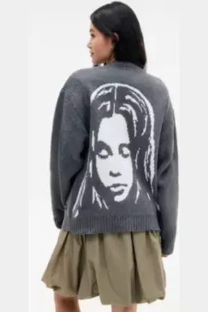 X-Girl Face Knit Cardigan