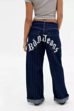 BDG Jaya Stripe Paint-Print Jeans