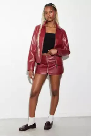 Urban Outfitters UO Nova Faux Croc Mini Skirt
