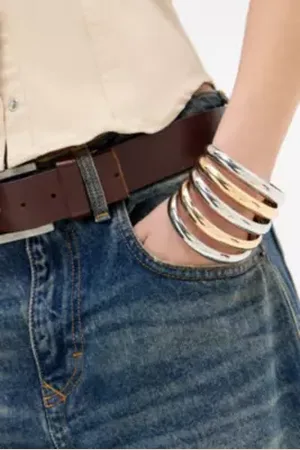 Urban Outfitters UO Mixed Metal Bangle Pack at