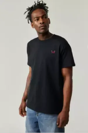 Archive At UO Pink Butterfly Embroidered T-Shirt
