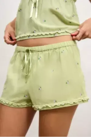 Out From Under Sage Floral Shorts