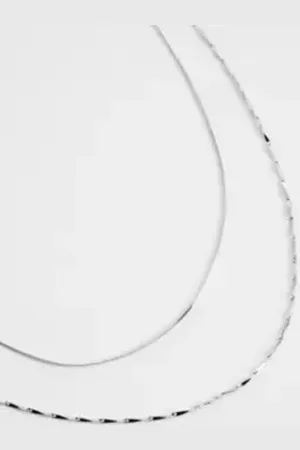 Silence + Noise Twist Chain Necklace 2-Pack