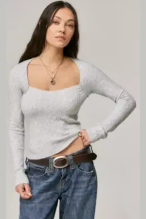 Urban Outfitters UO Cable Knit Top