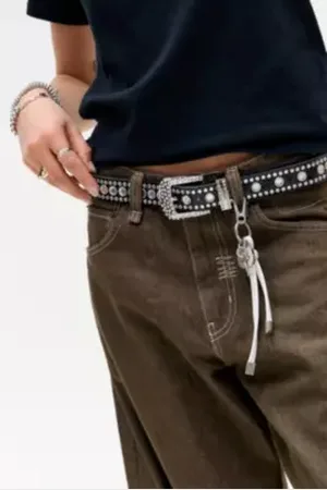 Urban Outfitters UO Decorated Faux Leather Belt