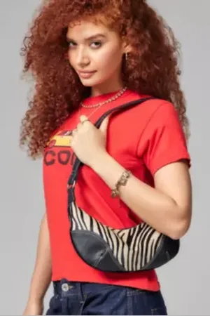 Urban Outfitters UO Zebra Print Shoulder Bag