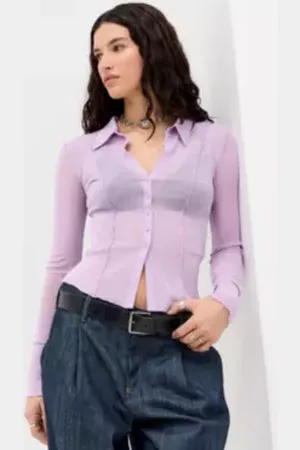 Urban Outfitters UO Milo Long Sleeve Shirt
