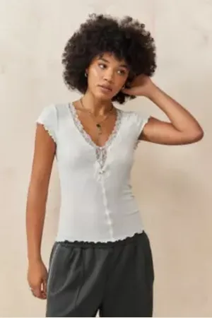 Out From Under Delilah Short Sleeve Top
