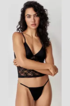 Out From Under Chloe Butterfly Charm G-String