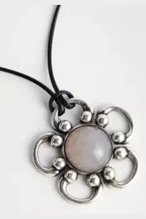 Urban Outfitters UO Ornate Flower Cord Choker Necklace