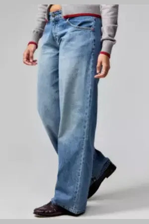 Motel Powder Low-Rise Roomy Jeans