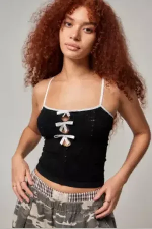 Urban Outfitters UO Lay Lace Bow Cami