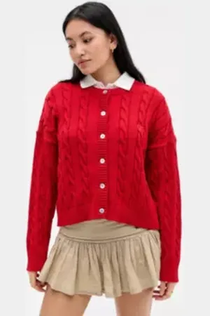 iets frans... Iets frans. Cable Knit Cardigan