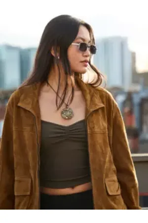 Urban Outfitters UO Jen Metal Rectangle Sunglasses