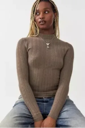 Urban Outfitters UO Pointelle Funnel Top