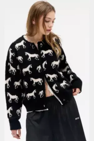 Urban Outfitters UO Horses Pattern Cardigan