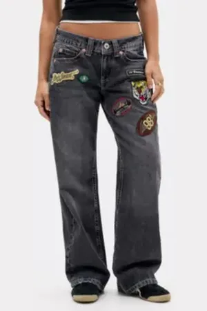 BDG Kayla Lowrider Patch Jeans