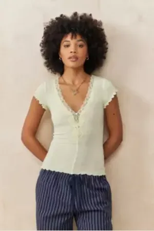 Out From Under Delilah Short Sleeve Top