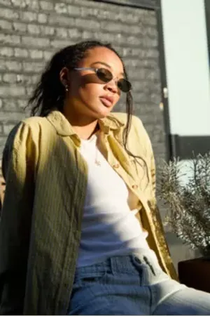 Urban Outfitters UO Gwyn Metal Oval Sunglasses