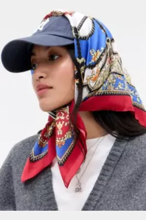 Urban Outfitters UO Silky Mosaic Print Headscarf