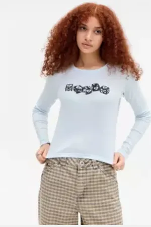 Urban Outfitters UO Flirt Dice Long Sleeve T-Shirt