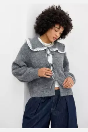 BDG Jesse Lace Collar Cardigan