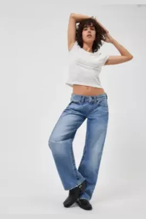 BDG Kayla Lowrider Austin Vintage-Wash Jeans
