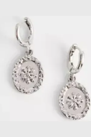 Silence + Noise Daisy Concho Drop Earrings