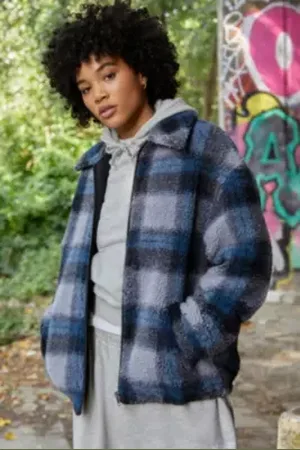 BDG Check Fleece Jacket