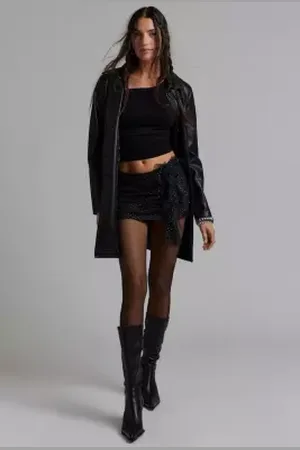 Kimchi Blue Sammie Mesh Ruffle Mini Skirt