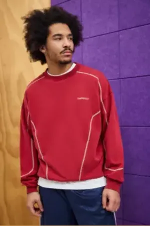 iets frans... Contrast Stitch Sweatshirt