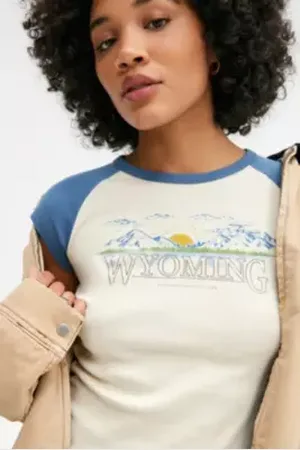 Urban Outfitters UO Wyoming Cap Sleeve T-Shirt
