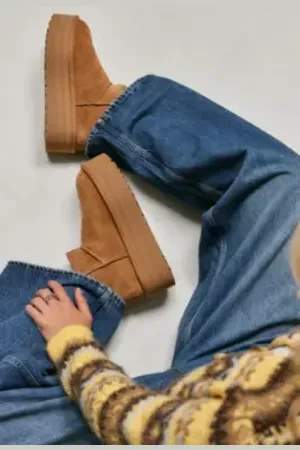 UGG Chestnut Classic Ultra-Mini Platform Boots
