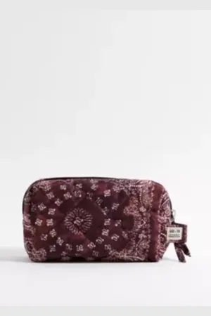Urban Outfitters Bandana Print Quilted Makeup Bag