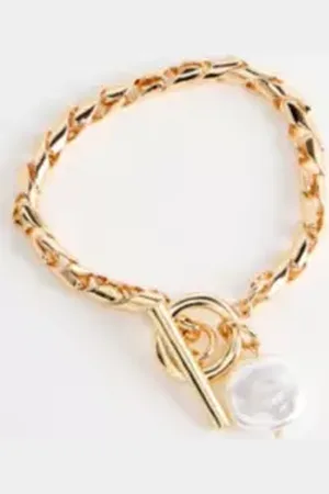Urban Outfitters UO Pearl T-Bar Bracelet