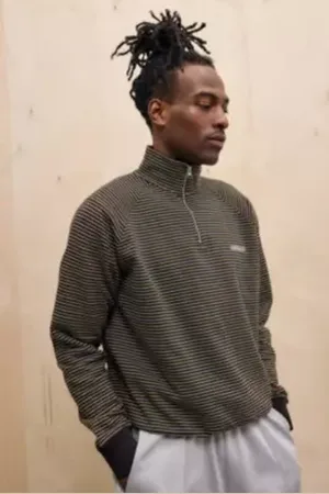 iets frans... Iets frans. Stripe Mock Neck Sweatshirt