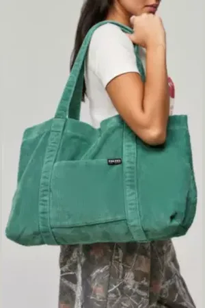 BDG Tab Pocket Corduroy Tote Bag