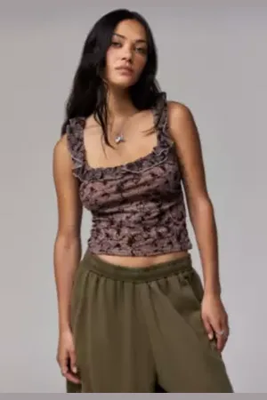 Urban Outfitters UO Ella Floral Lace Tank Top