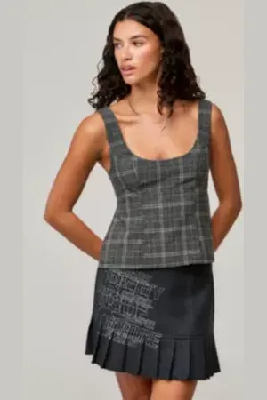 Archive At UO Tennie Checked Top